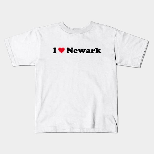 I Love Newark Kids T-Shirt by Novel_Designs